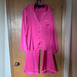 INC Silk Pajama Set w/ Rhinestones